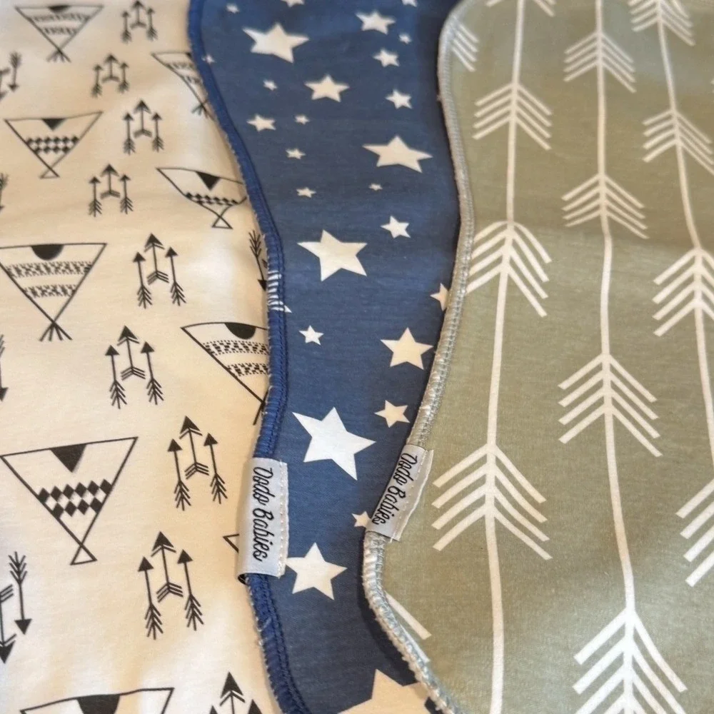 Dodo‎ Babies (3) Burp Cloths Gerber (2) Cotton Contoured Multi Pattern